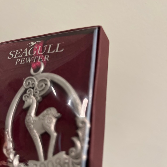 SEAGULL Pewter Canada Christmas Tree Ornaments Bird Deer 2004 2008 Lot Of 2 Box - Picture 8 of 12